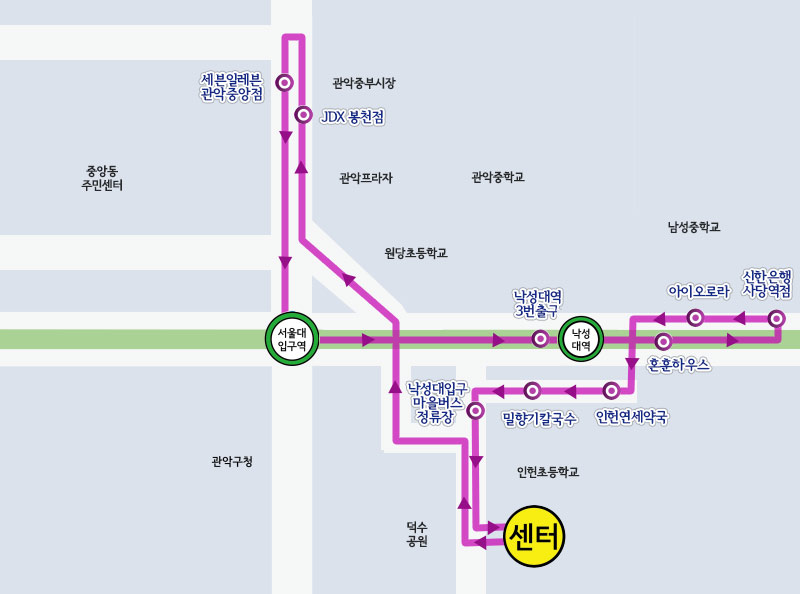 3호차 우천시 약도